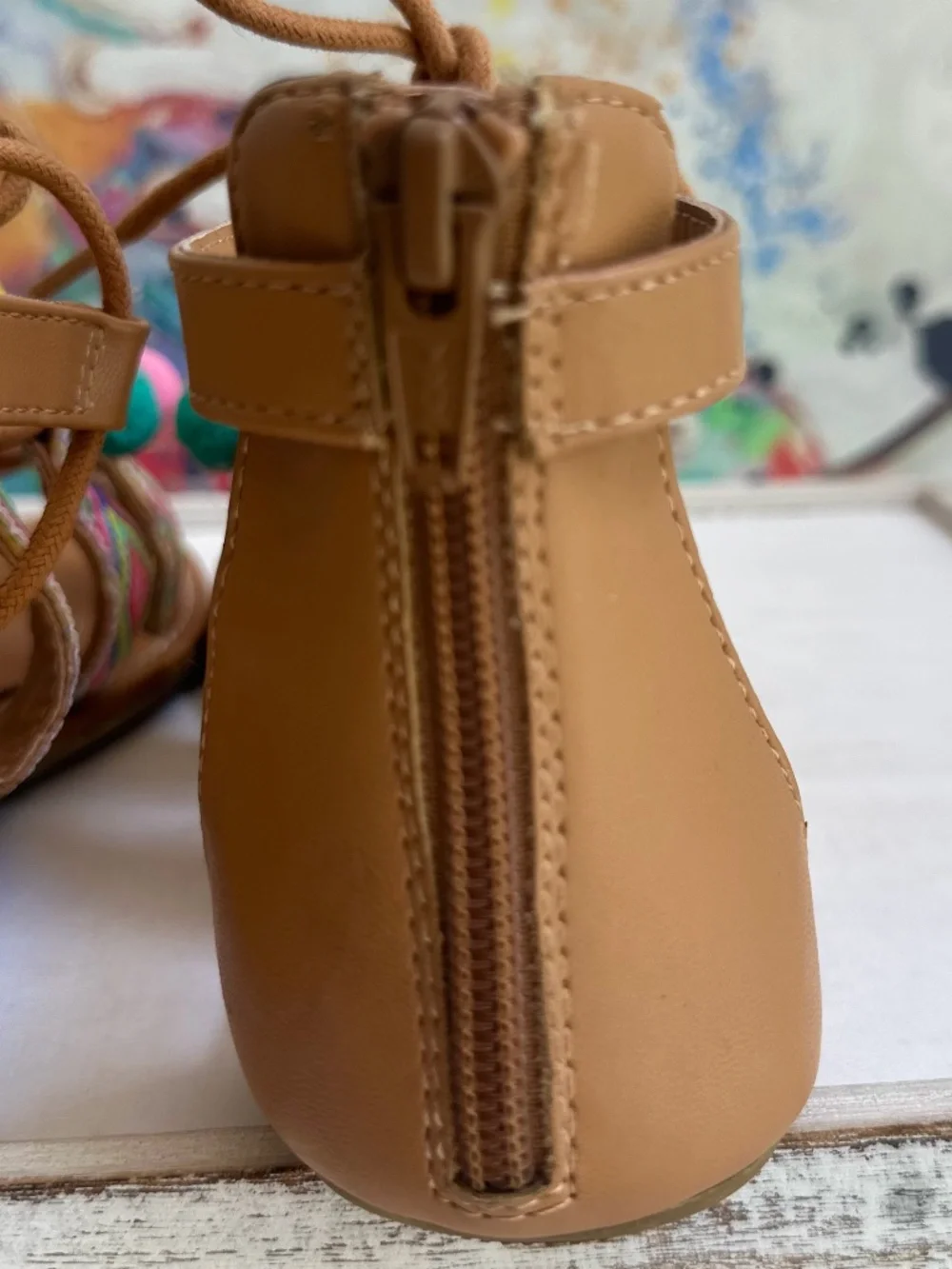 Gap Girls Colorful Pom-Pom Sandals